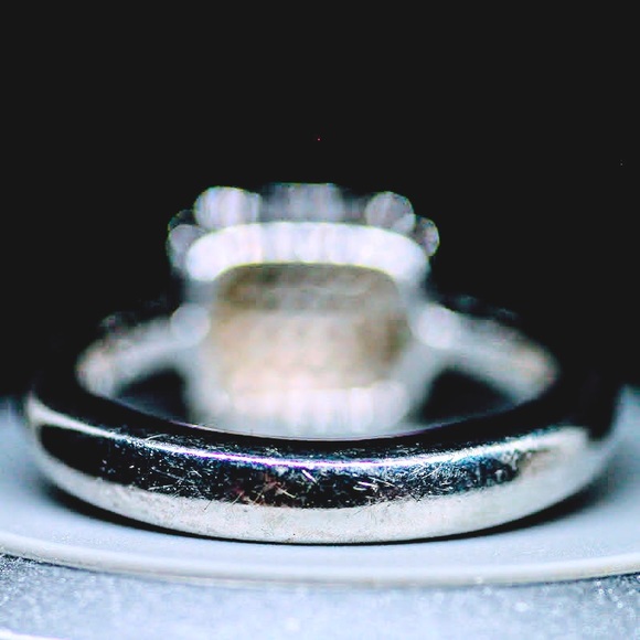 Appraised Diamond Ring | Genuine Blue & White Diamonds | 925 Sterling Silver | 7 - Picture 7 of 11